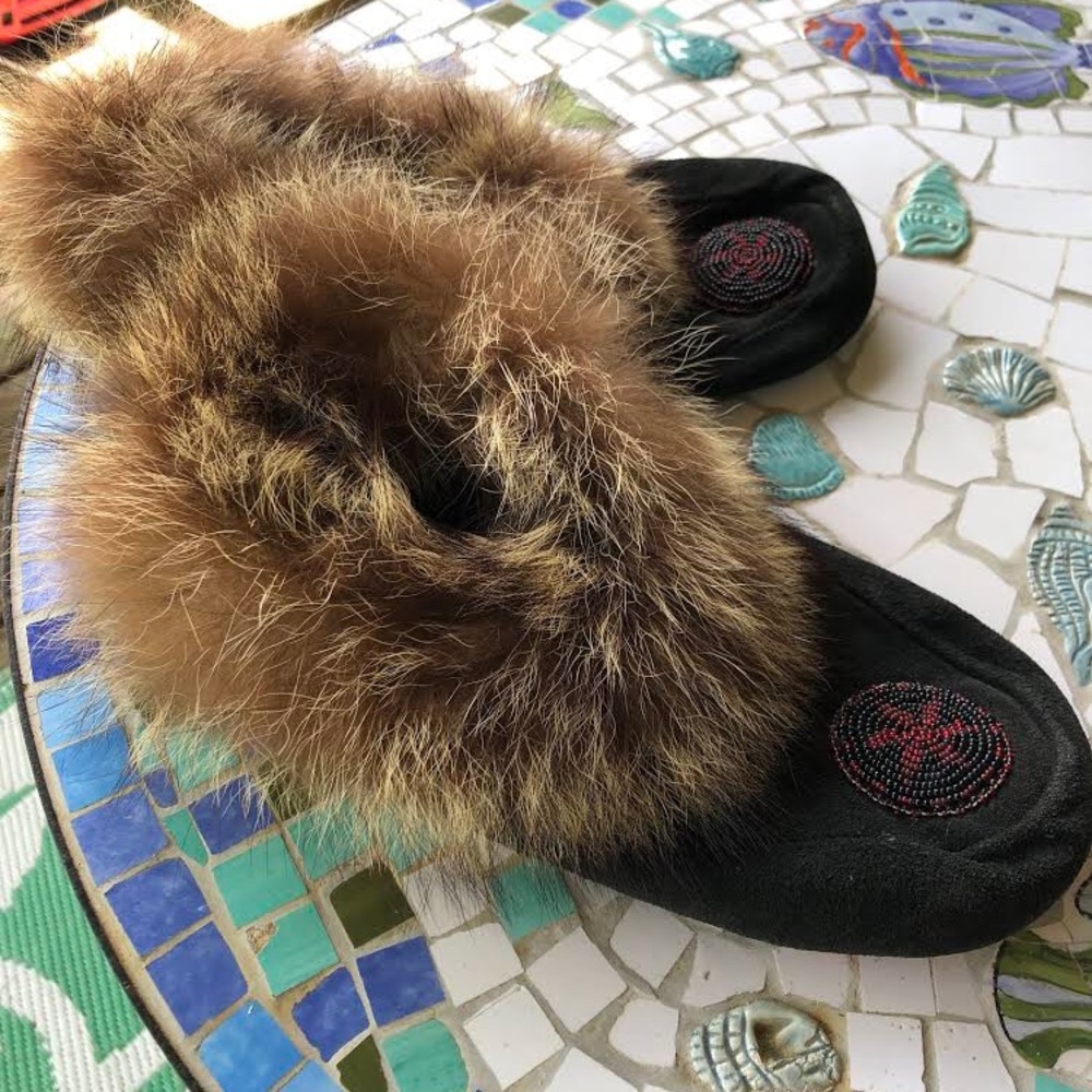 Authentic handmade Inuit Fur Slippers
